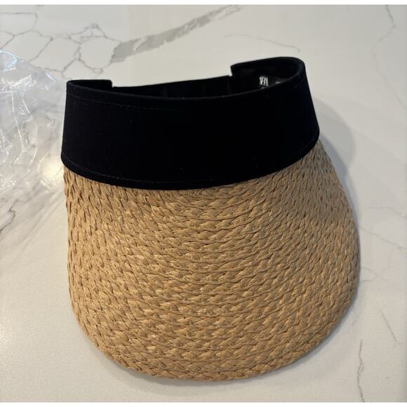 Zara contrasting woven visor S-M. NEW With FREE SHIPPING. - Picture 2 of 5
